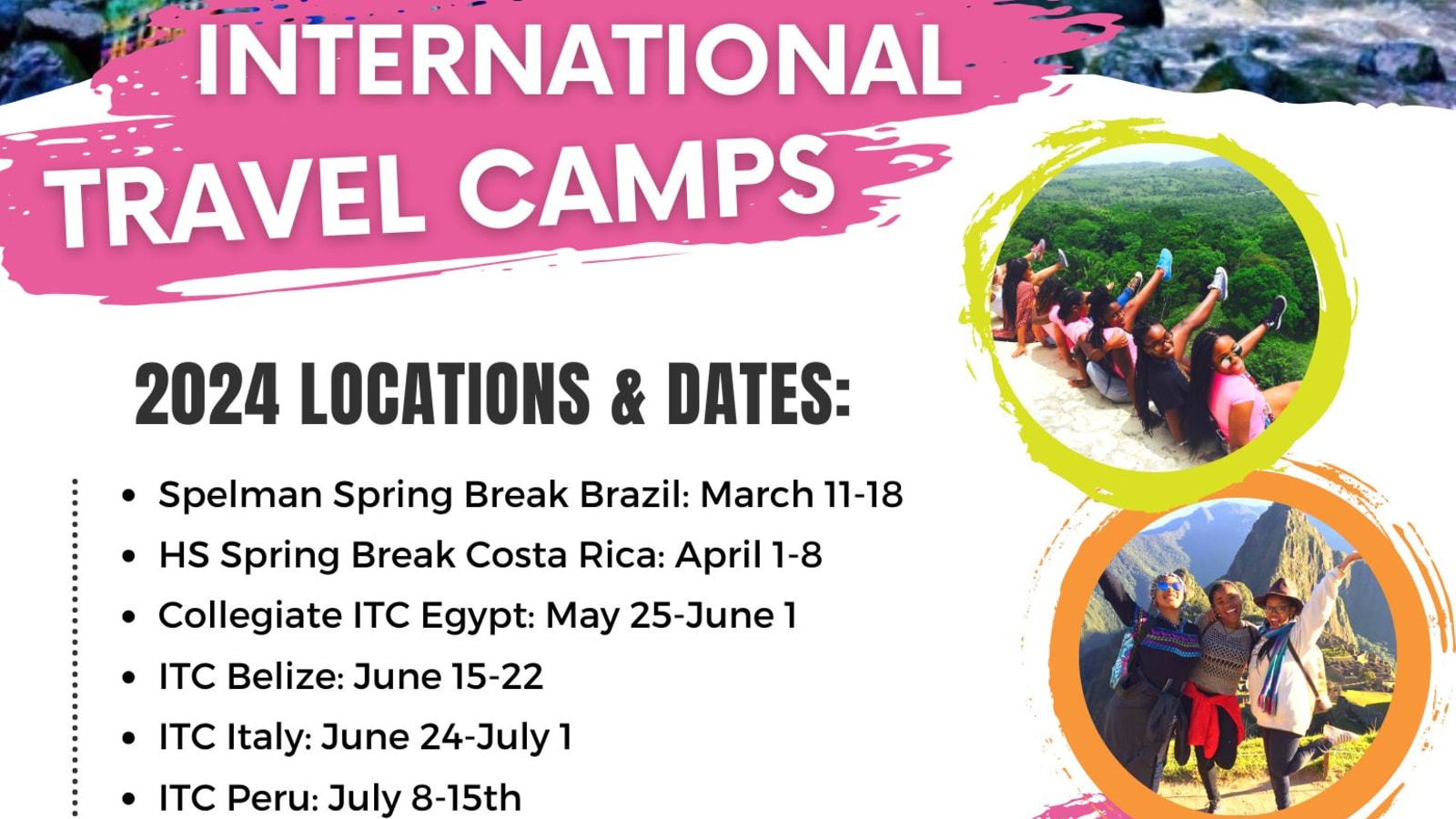 International Travel Camps