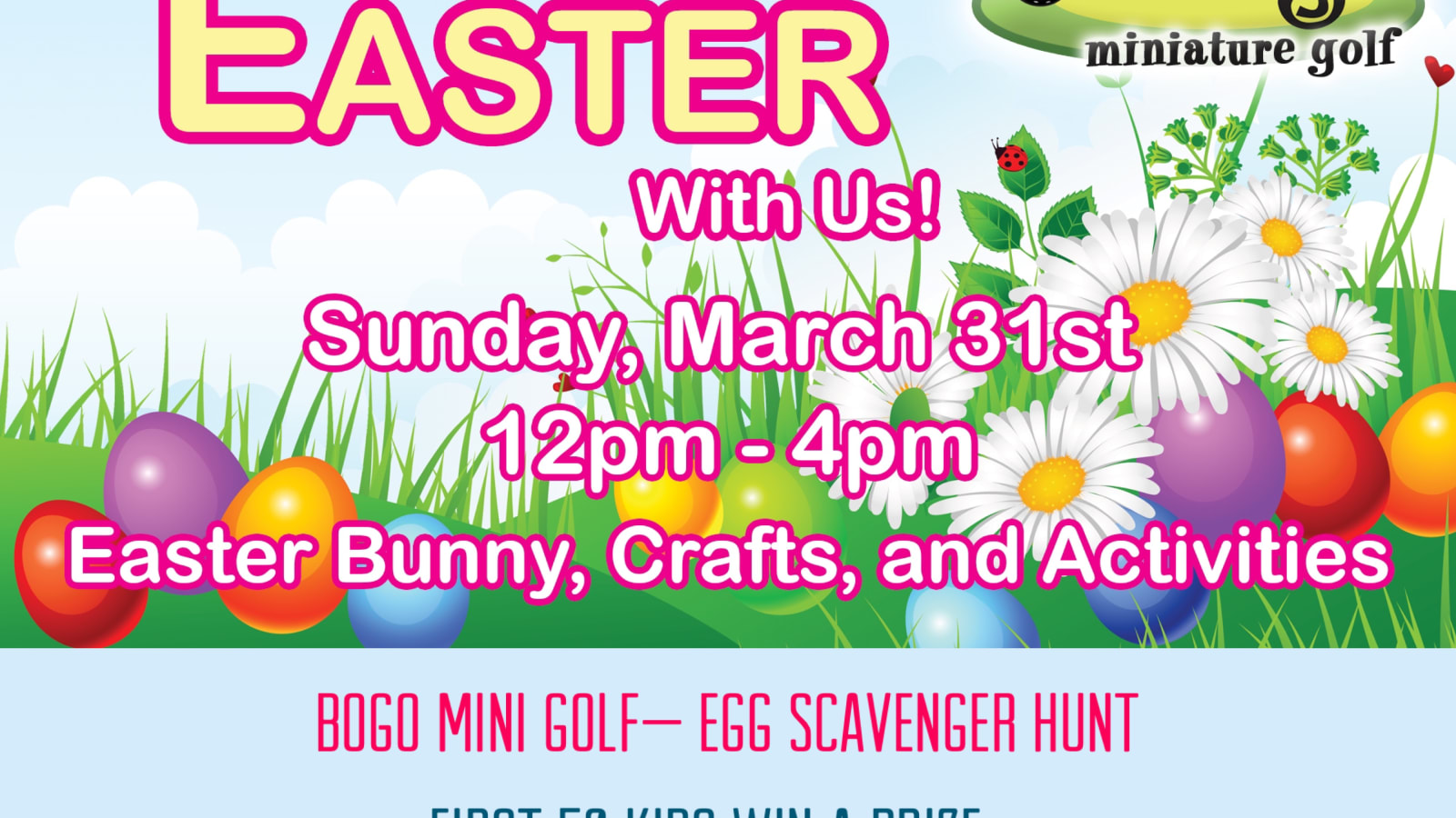 Easter at The Fringe Mini Golf