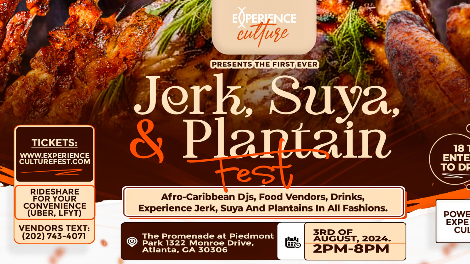 Jerk, Suya, & Plantain Food Festival