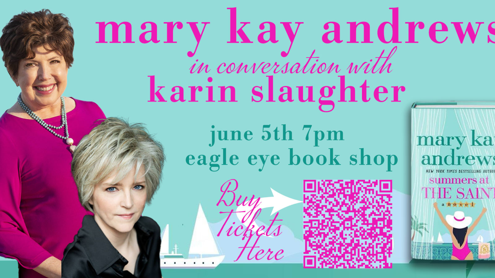 Mary Kay Andrews with Karin Slaughter