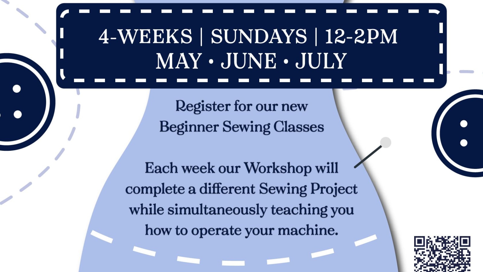 Sewing 101 | Learn to Sew | In-Person Beginner Sew