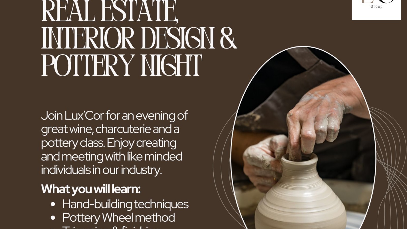 Real Estate & Interior Design Pottery Night