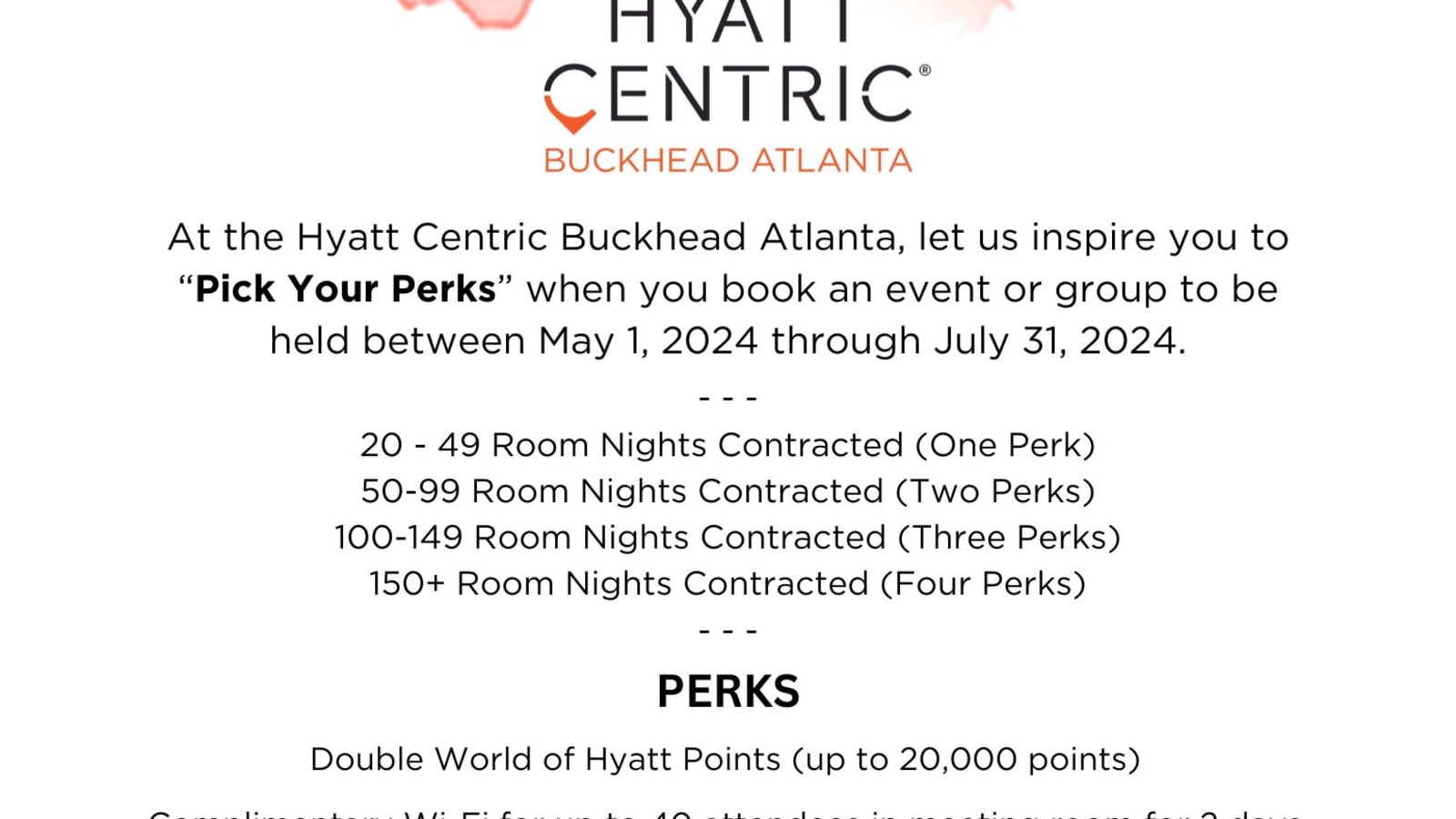 Pick Your Perks Group Promotion