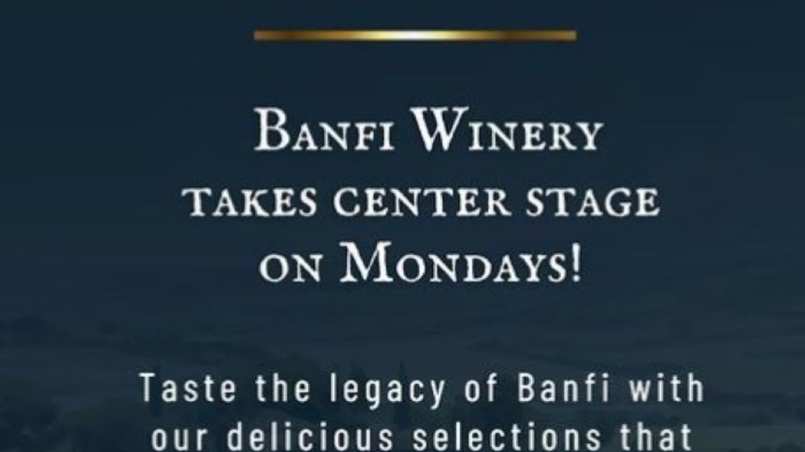Banfi Mondays