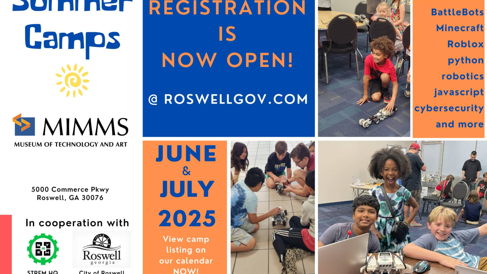 Summer Camps at The Mimms!