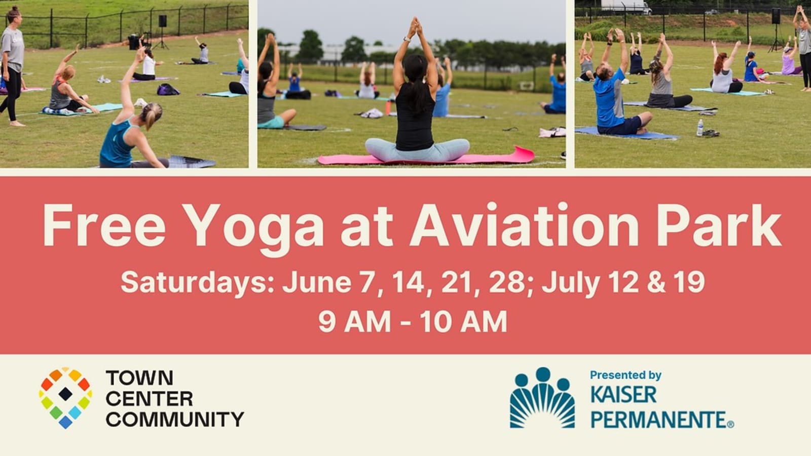 Free Yoga at Aviation Park, Town Center Community