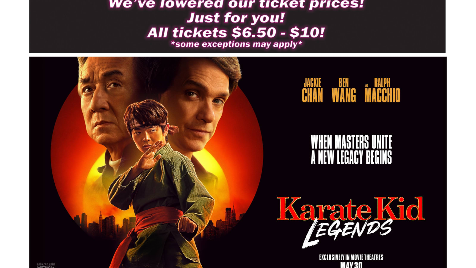 Karate Kid: Legends--$ 6.50--$ 10 Retro Pricing