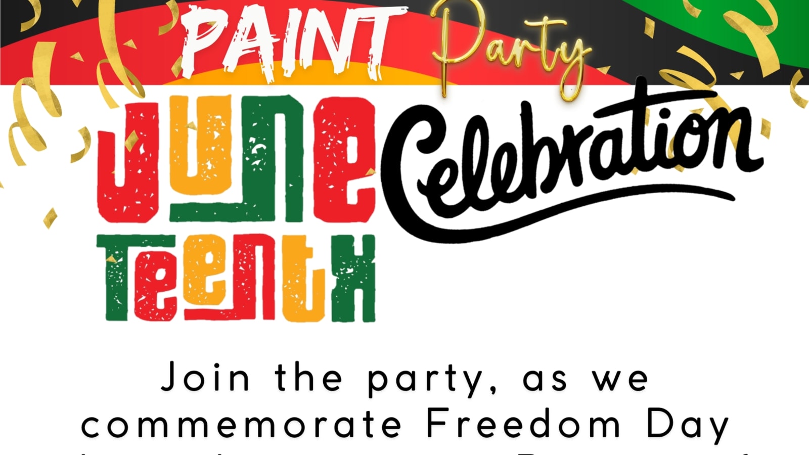 Paint Party Juneteenth Celebration