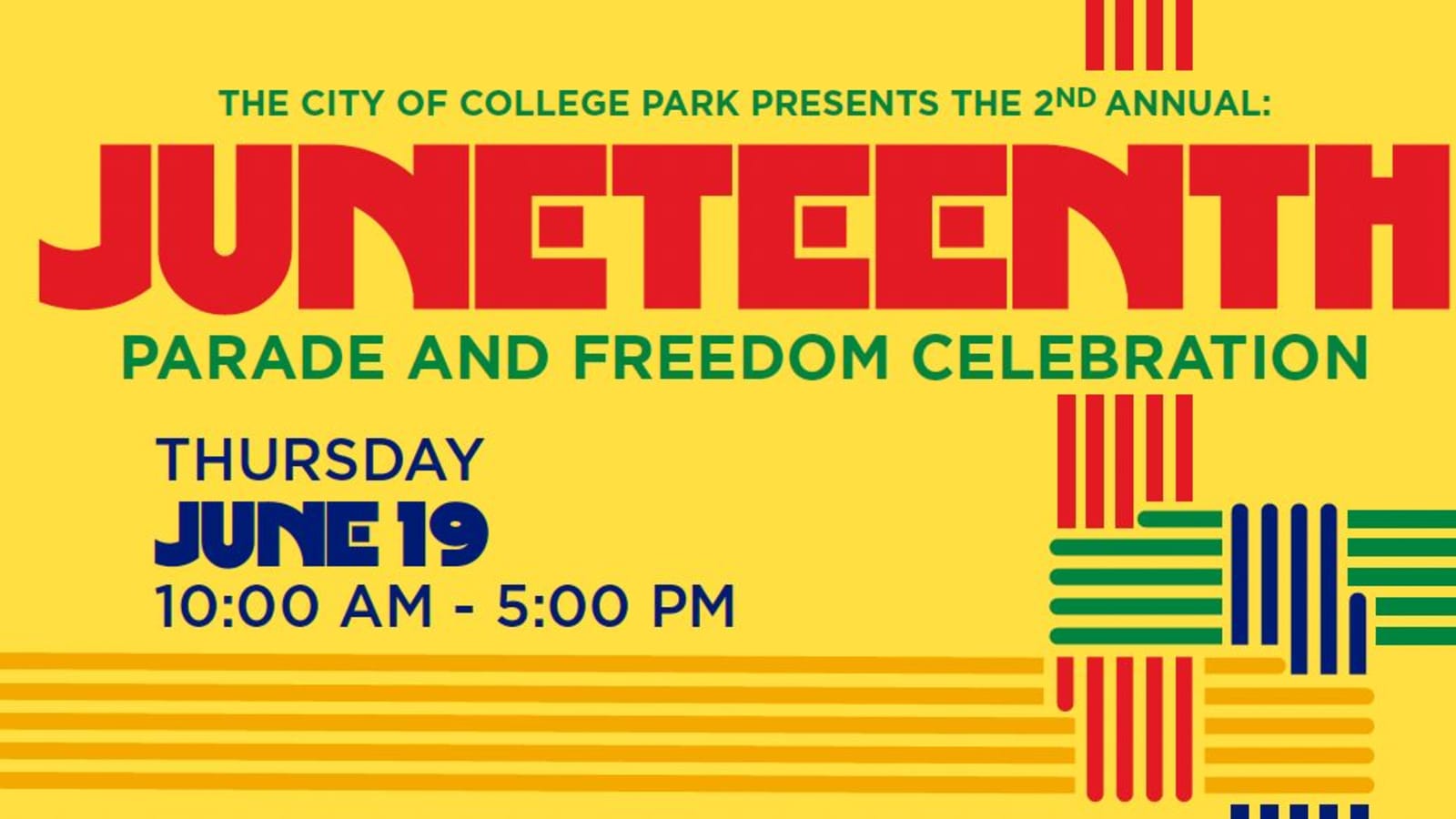 College Park’s 2nd Annual Juneteenth Parade