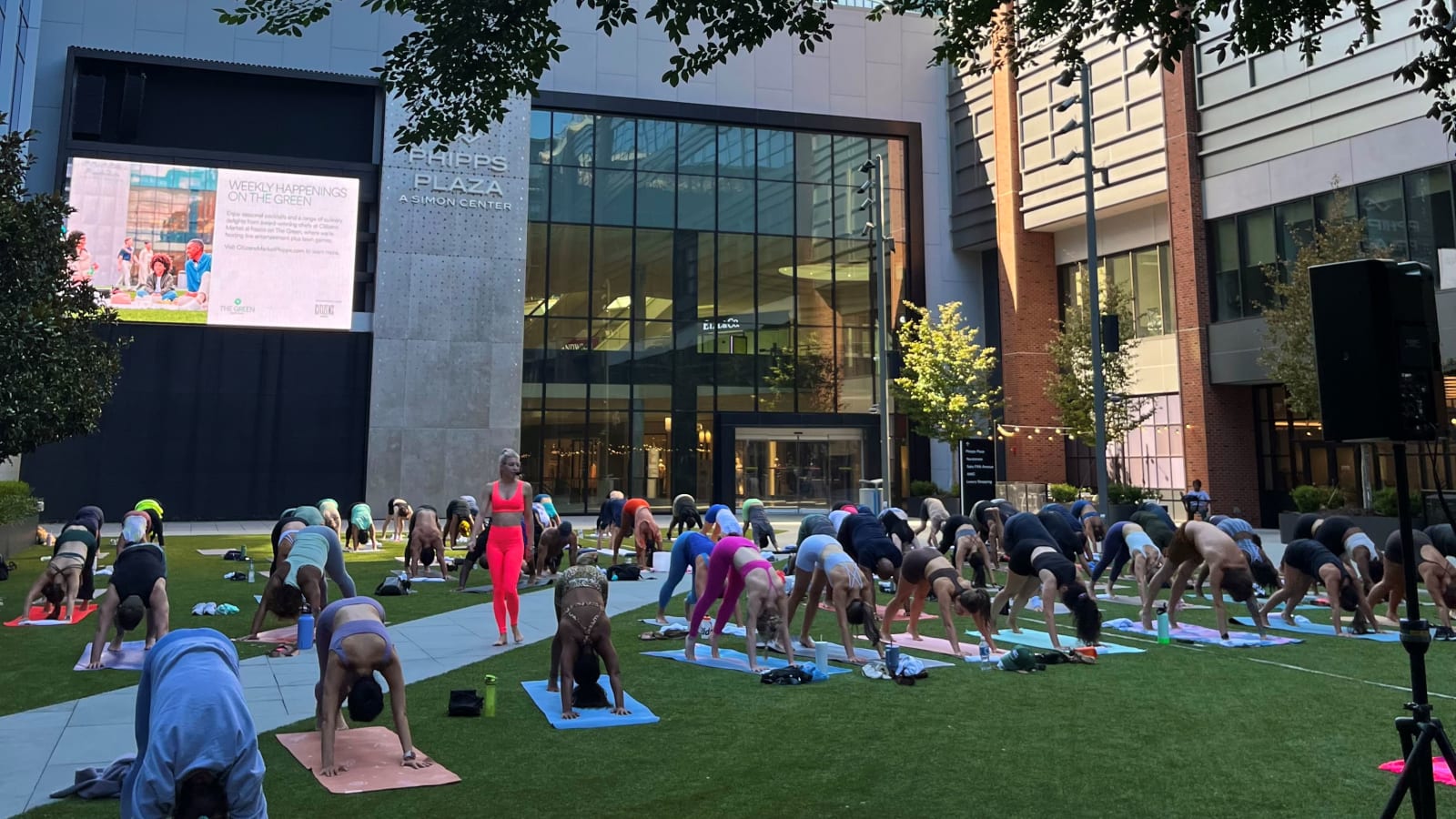 Summer Solstice Yoga on The Green at Phipps Plaza