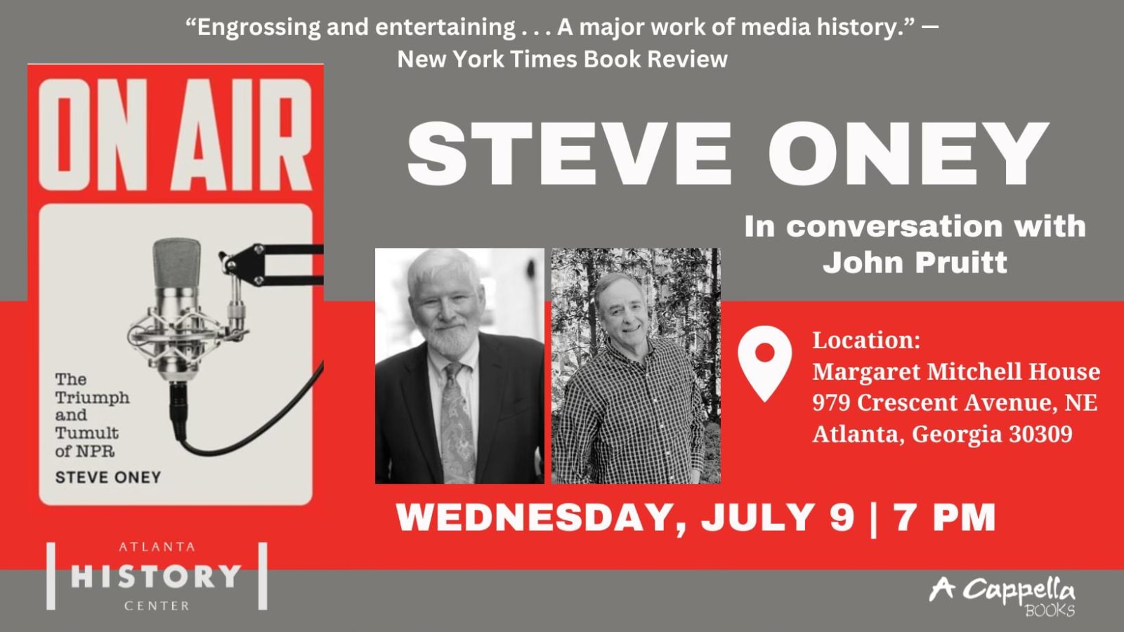 Steve Oney in conversation w/ John Pruitt – On Air