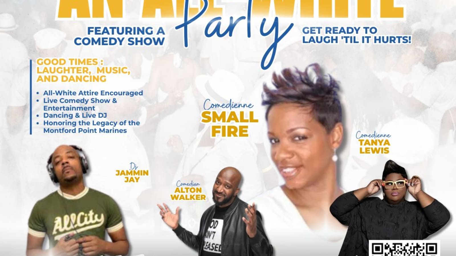 All White Affair with Comedy Show