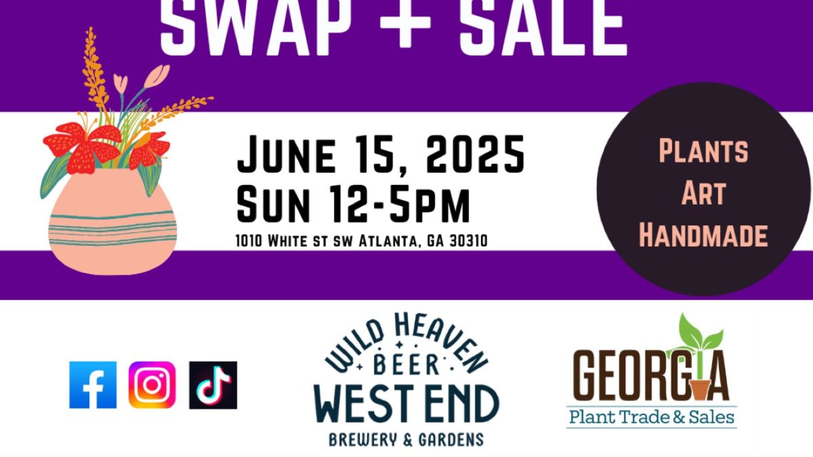 Georgia Plant Swap + Sale Sunny Days