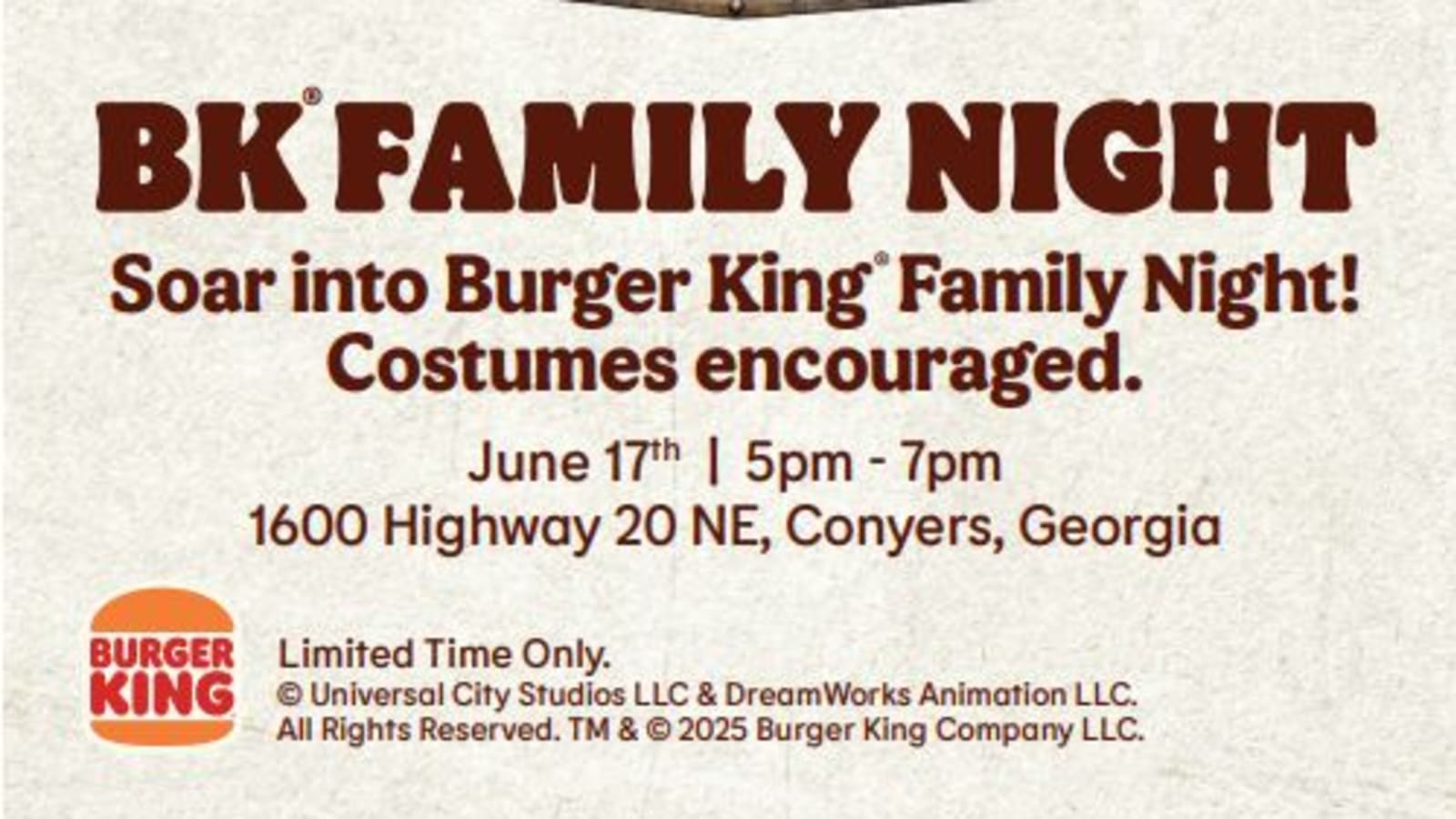 Burger King Family Night - Conyers