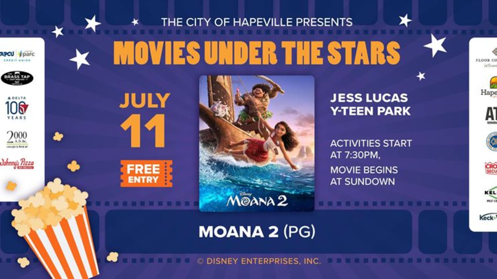 Hapeville’s Movie Nights Under the Stars: Moana 2