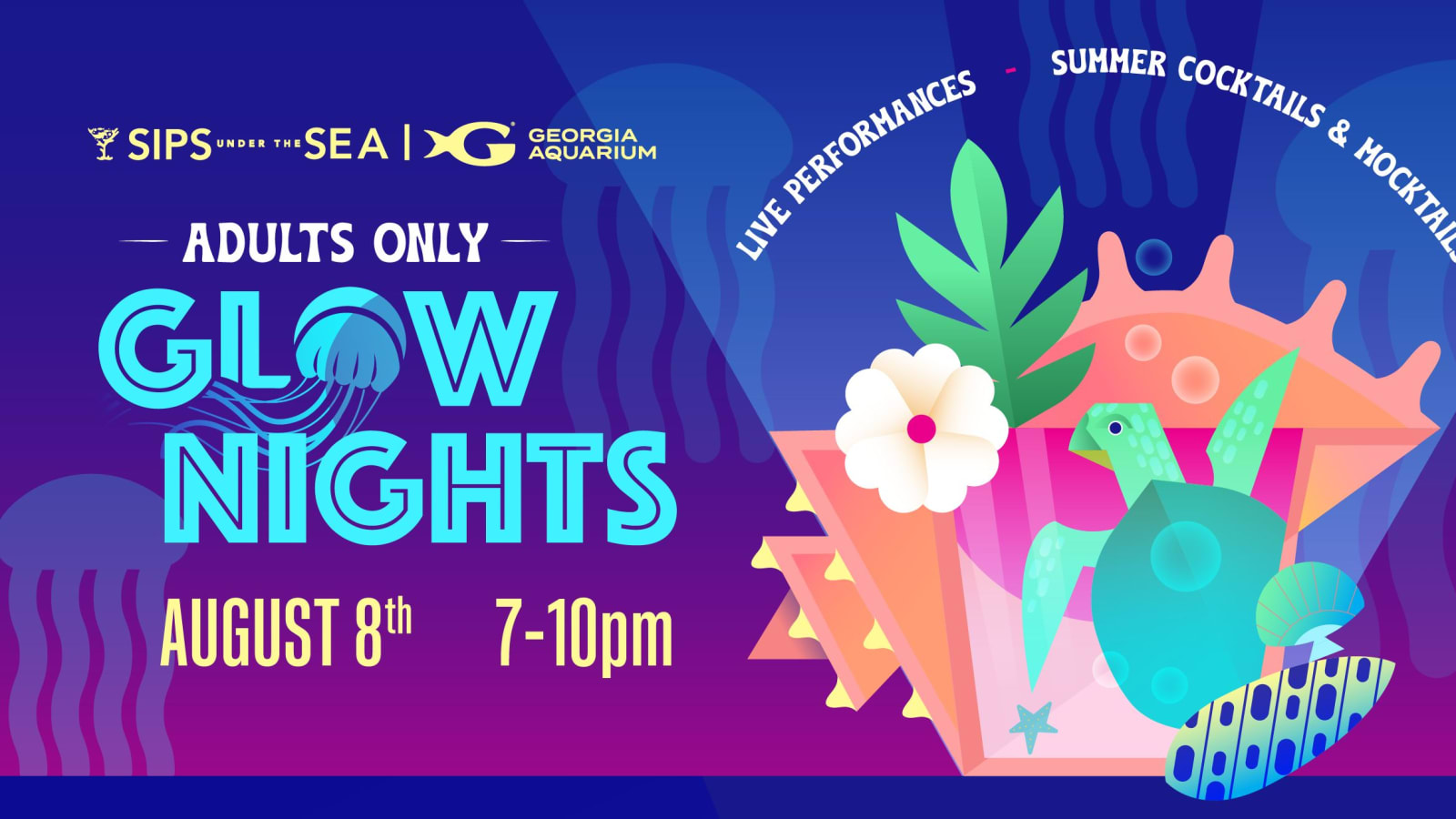 Sips Under the Sea: Glow Nights