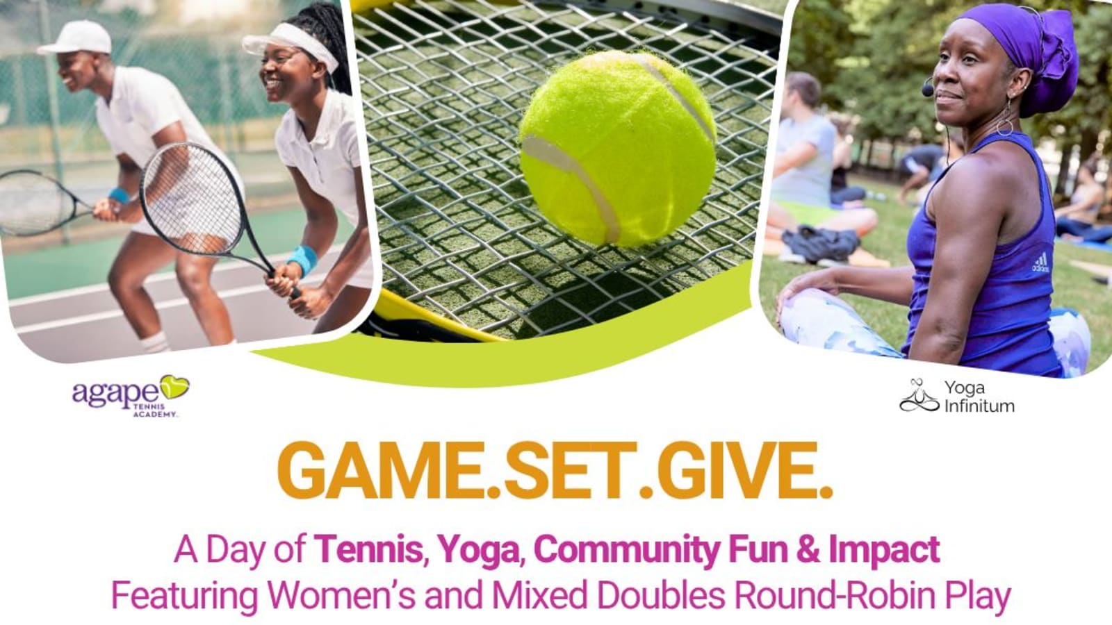 Game.Set.Give: Tennis, Yoga, & Community Fun