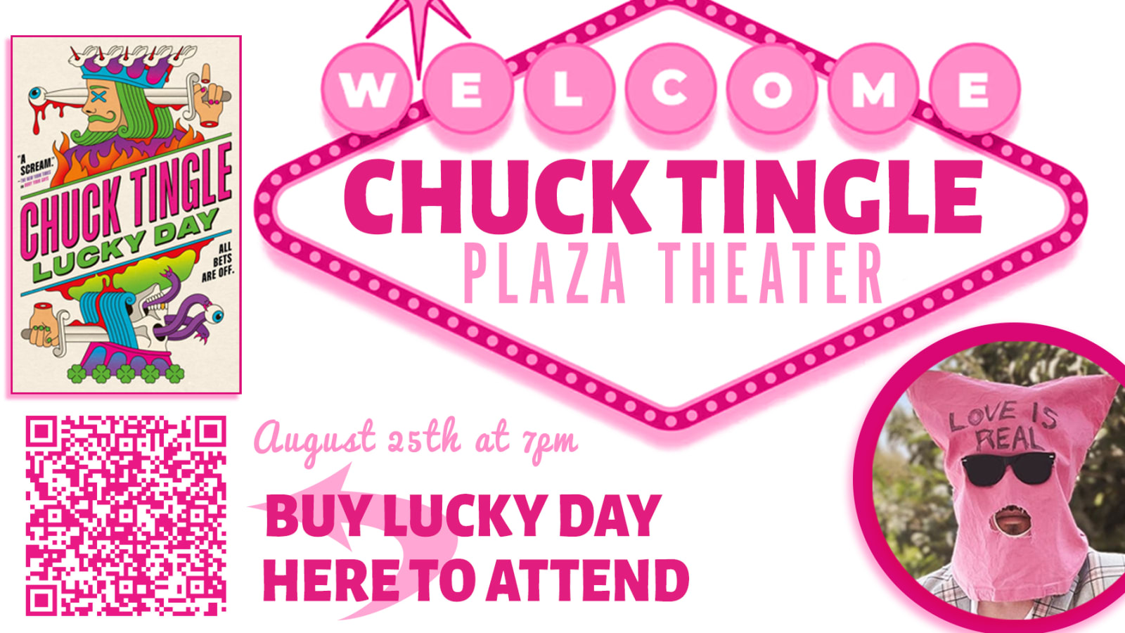 Chuck Tingle - Lucky Day at the Plaza Theater