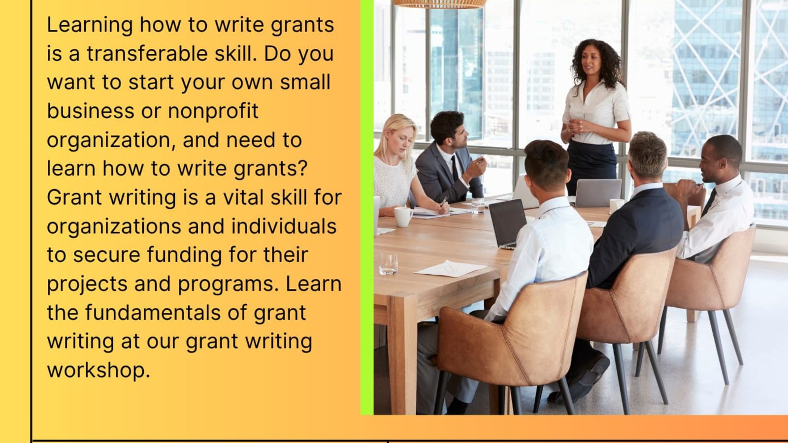 Grant Writing Workshop - Free Catered Lunch