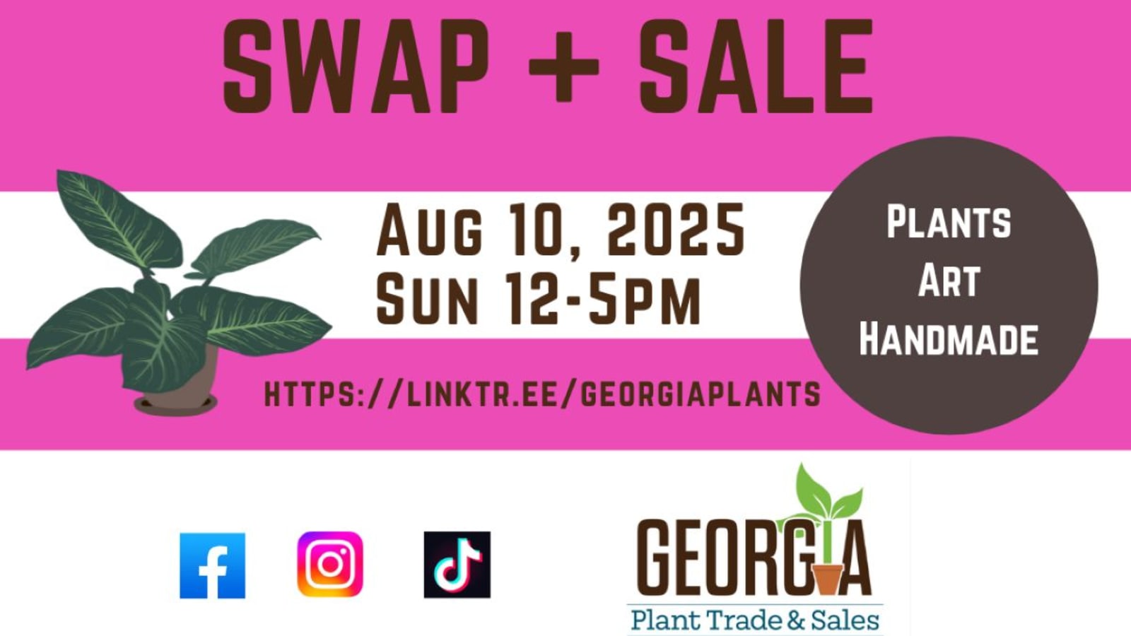 Georgia Plant Swap + Sale Summer