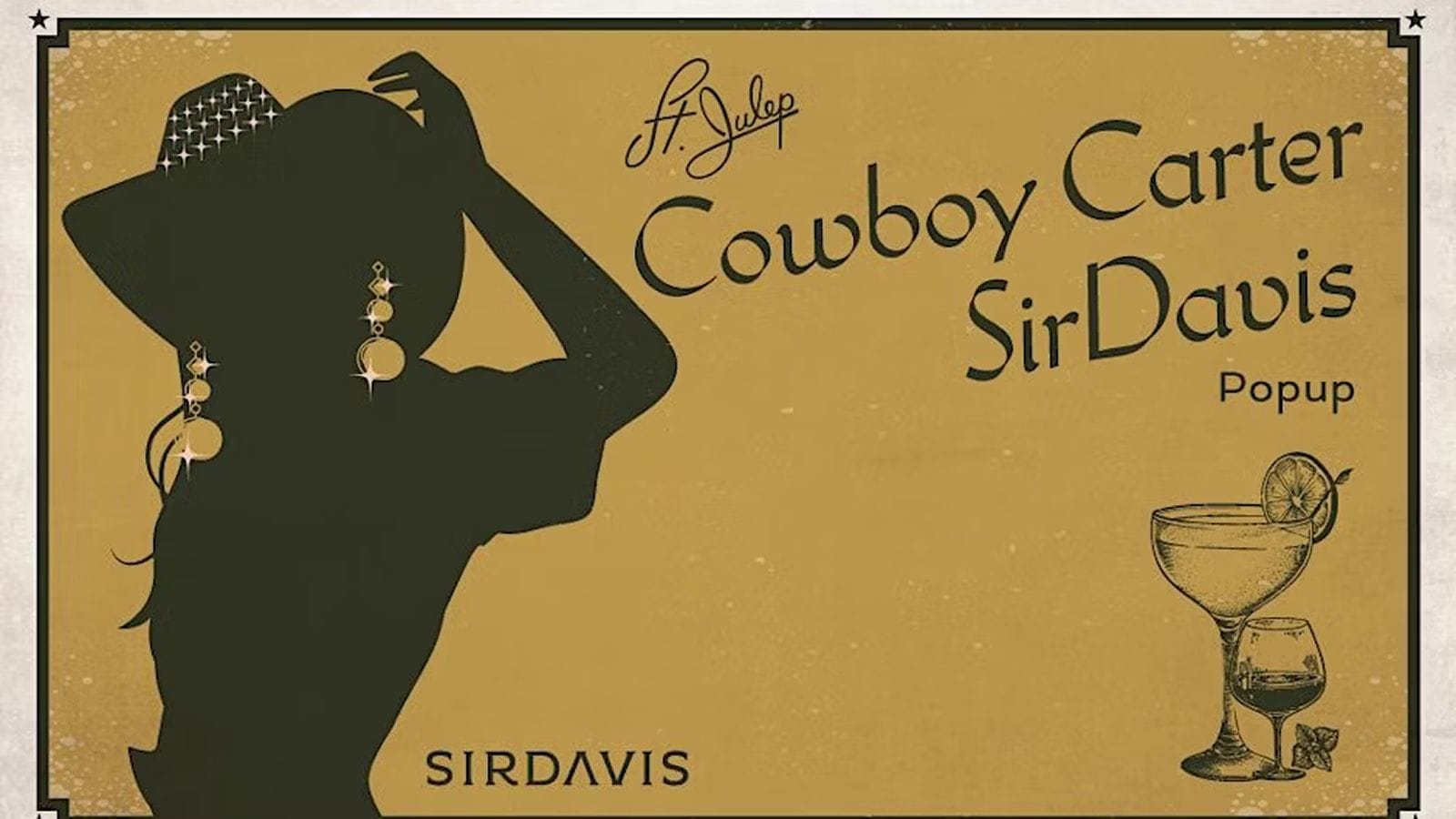 Cowboy Carter SirDavis Pop-up