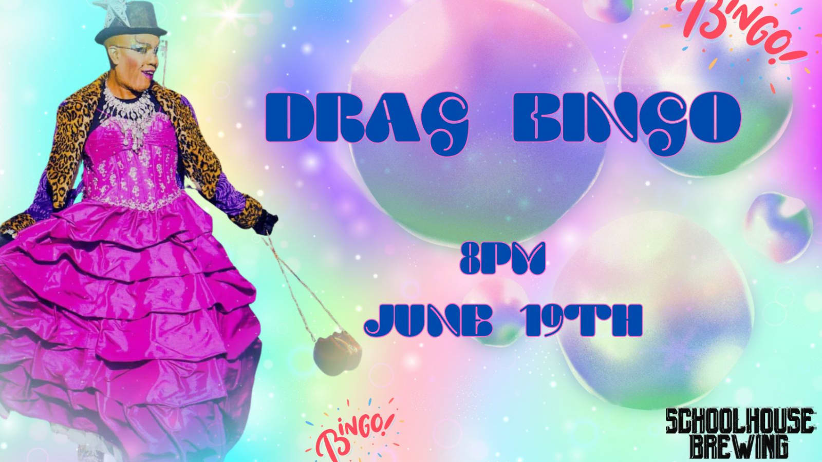 Drag Bingo at Schoolhouse Brewing