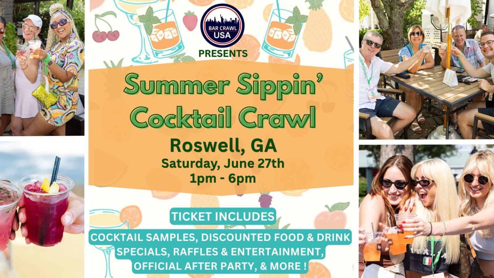 Summer Sippin' Cocktail Bar Crawl: Roswell