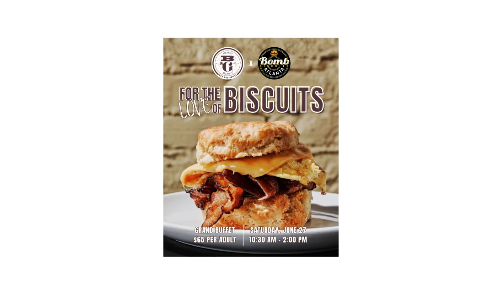 Marcus Bar & Grille x Bomb Biscuit Brunch