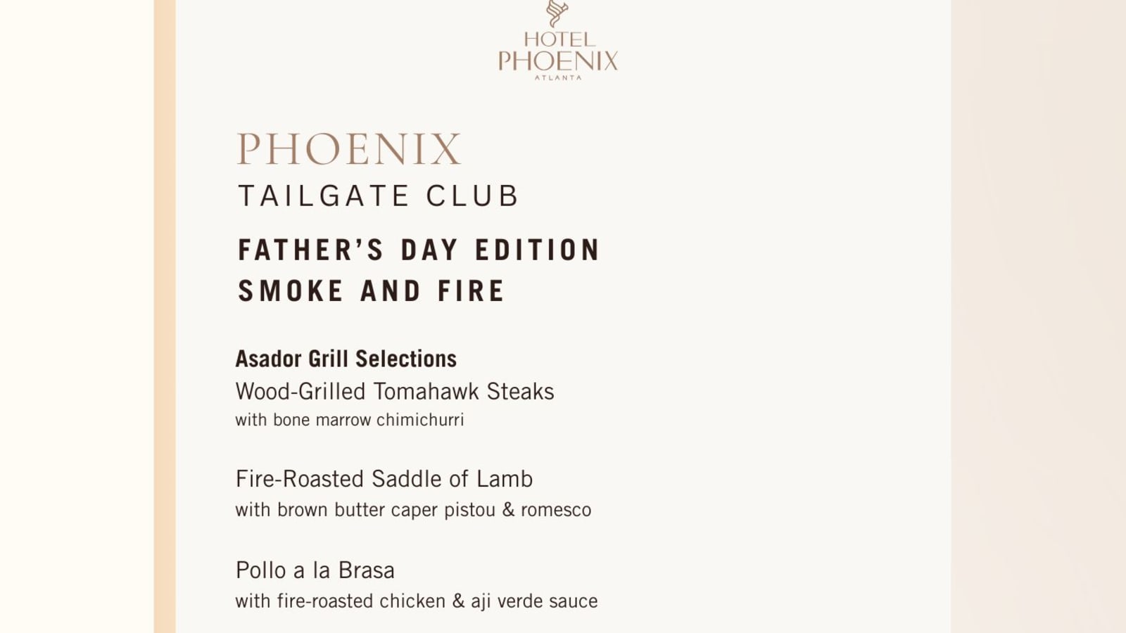 Smoke & Fire: Father's Day at Hotel Phoenix