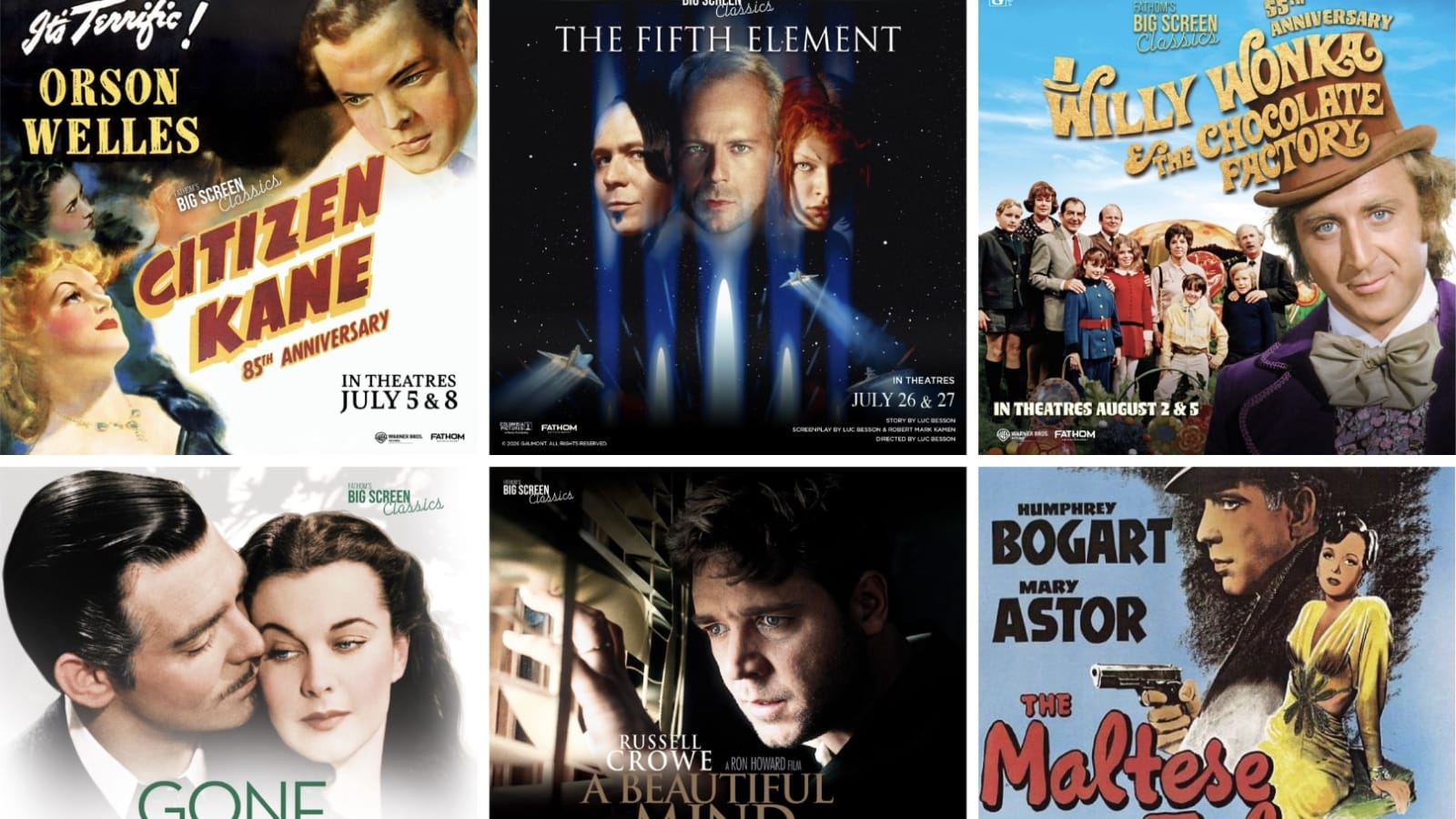 Big Screen Classics Film Fest at Aurora Cineplex