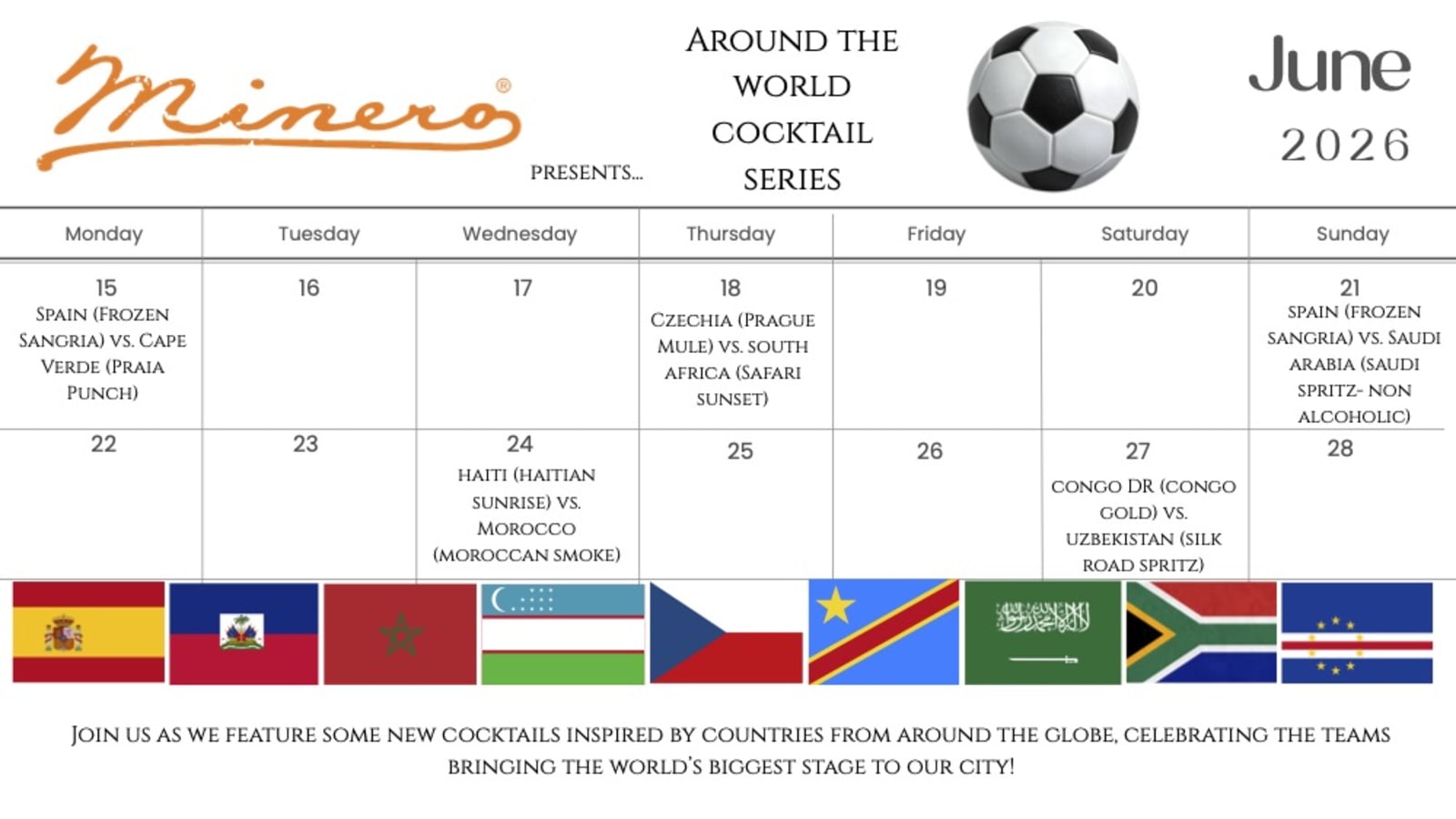 Around the World Cocktail Series