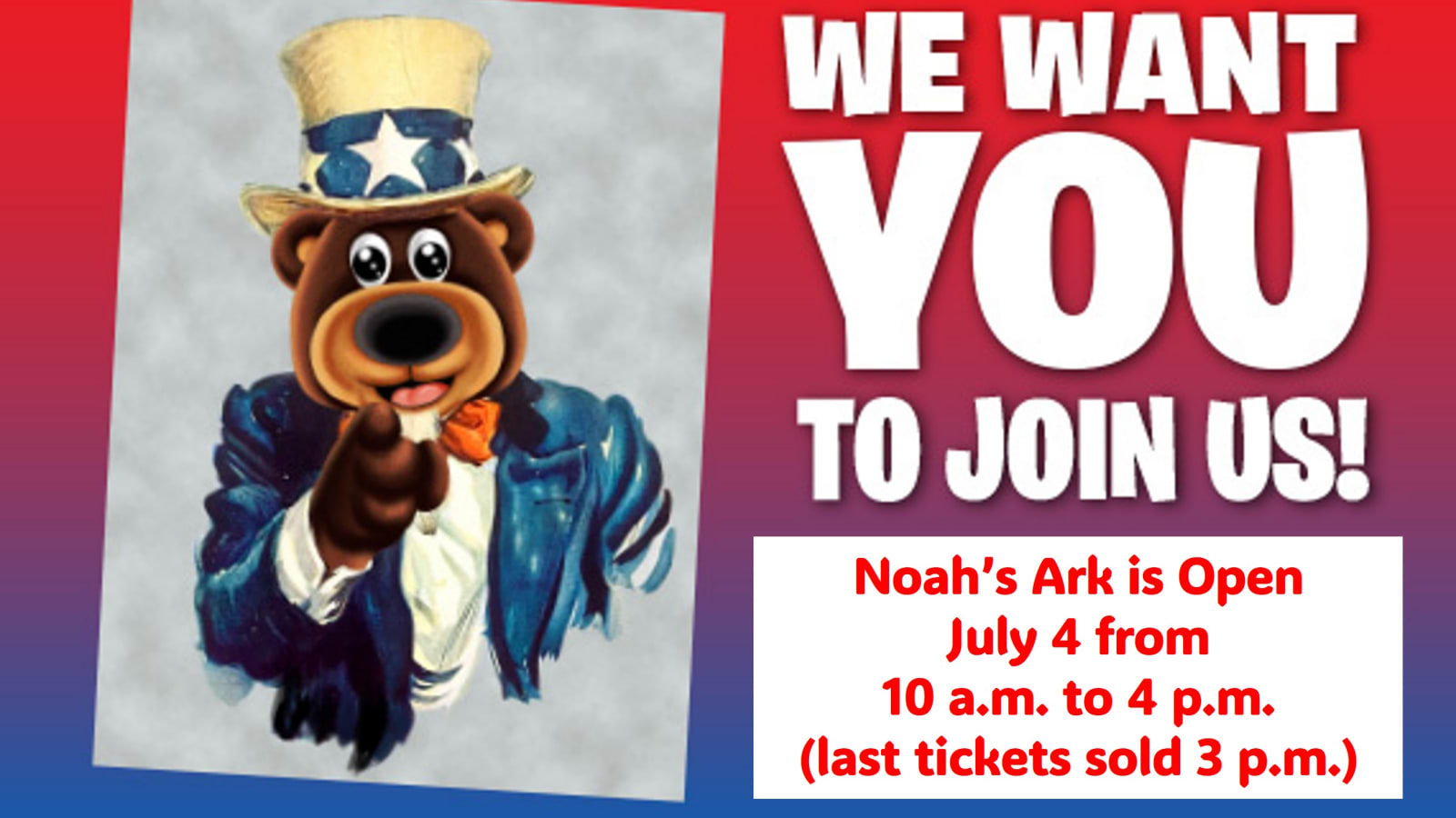 July 4 at Noah’s Ark Animal Sanctuary