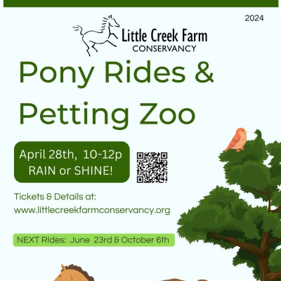 Pony Ride & Petting Zoo Fundraiser at Little Creek