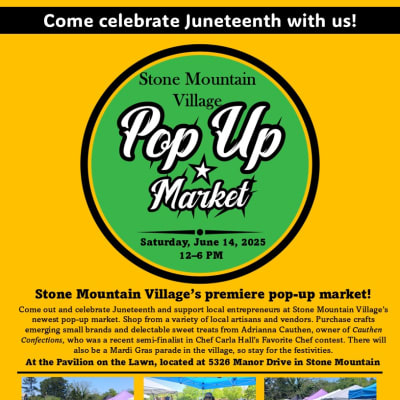Stone Mountain Pop-Up Market