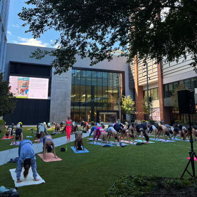 Summer Solstice Yoga on The Green at Phipps Plaza