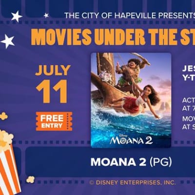Hapeville’s Movie Nights Under the Stars: Moana 2