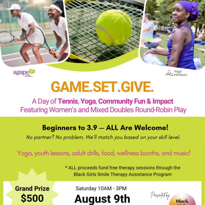 Game.Set.Give: Tennis, Yoga, & Community Fun