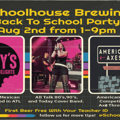 Back to School Bash at Schoolhouse Brewing