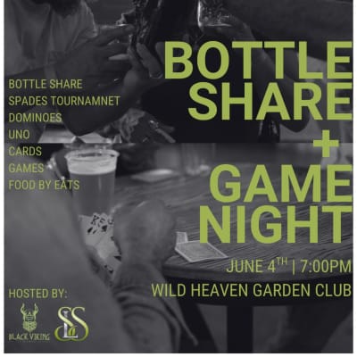 Crafted Bottle Share + Game Night