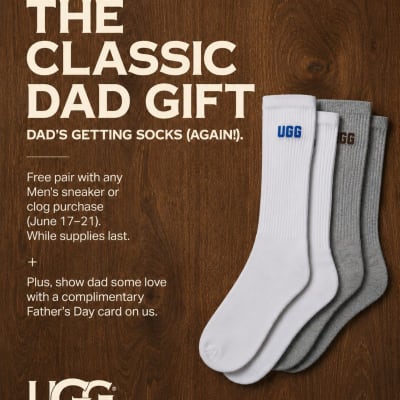 CELEBRATE FATHER’S DAY WITH UGG