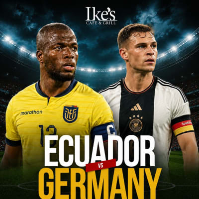 Ecuador vs. Germany Watch Party at Ike's Cafe